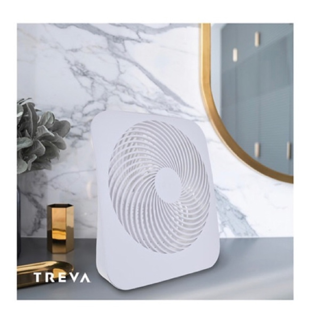 Treva10”Fan 2 speed,battery powered,adapter powered,6-D batteries,compact design